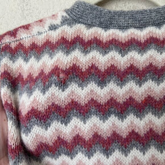 Vintage Wool Rabbit Hair Blend Grannycore Button Down Sweater Vest - Picture 7 of 9